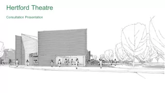 Hertford Theatre  Consultation Presentation  Hertford Theatre  Where we started   What weve