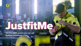 JustfitMe  JustfitMe  JustfitMe  The first EMS system you can use  anytime, anywhere  JustfitMe -