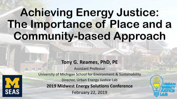 achieving energy justice the importance of place and a