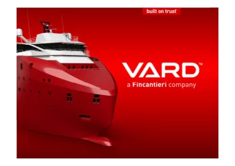 Disclaimer  This presentation should be read in conjunction with Vard Holdings Limiteds results
