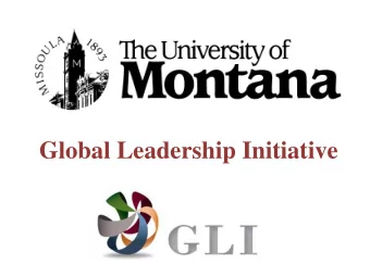 Global Leadership Initiative  The Global Century  Strategic Issues:  1. Partnering for Student