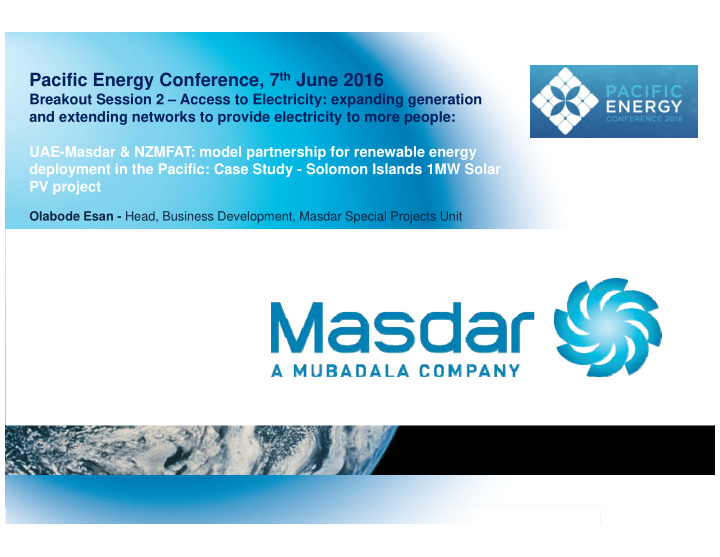 pacific energy conference 7 th june 2016