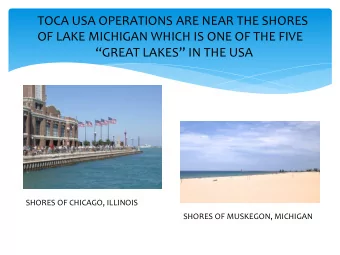 OF LAKE MICHIGAN WHICH IS ONE OF THE FIVE  GREAT LAKES IN THE USA  SHORES OF CHICAGO,