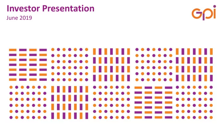 investor presentation
