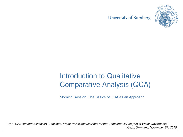introduction to qualitative
