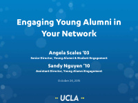 engaging young alumni in your network