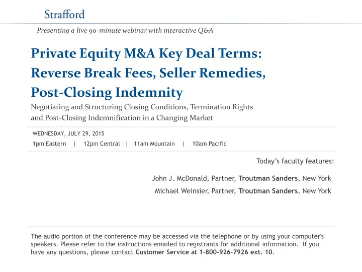 post closing indemnity