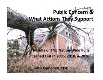 Public  Concern  &amp;    What  Ac3ons  They  Support    Results  of