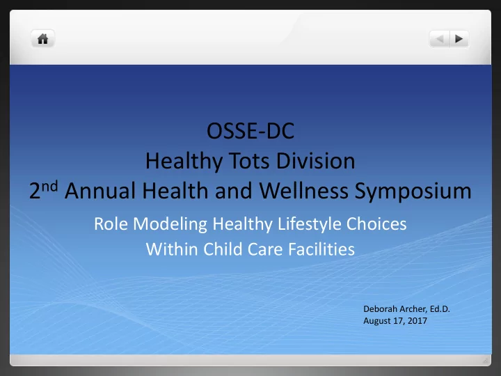 osse dc healthy tots division 2 nd annual health and