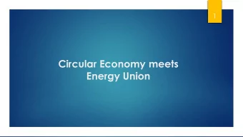 Energy Union  3  JRC study 2016: Towards a better exploitation of  the technical potential of