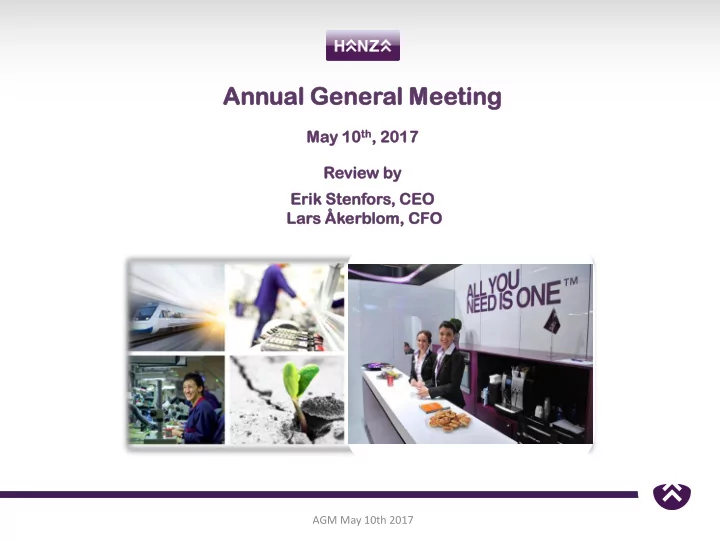 annual ual ge gener neral meeting eting