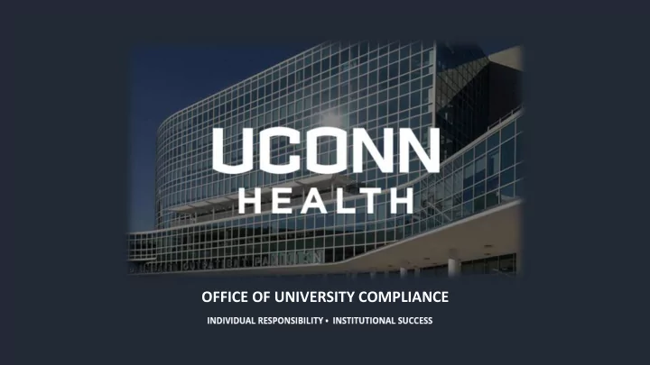 office of university compliance