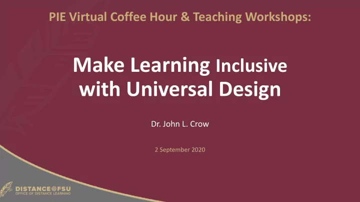 with universal design