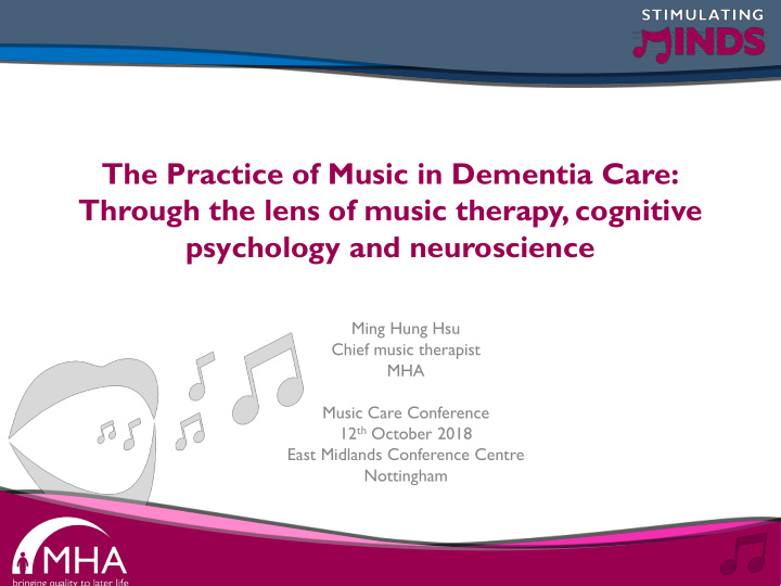 the practice of music in dementia care through the lens