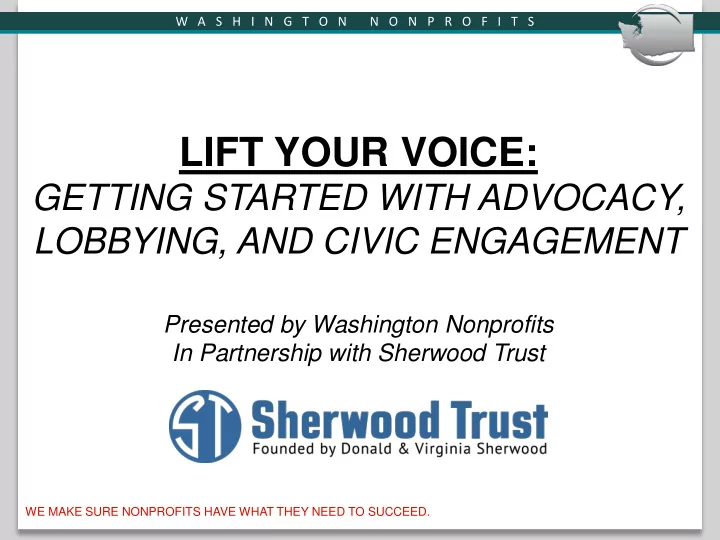lift your voice