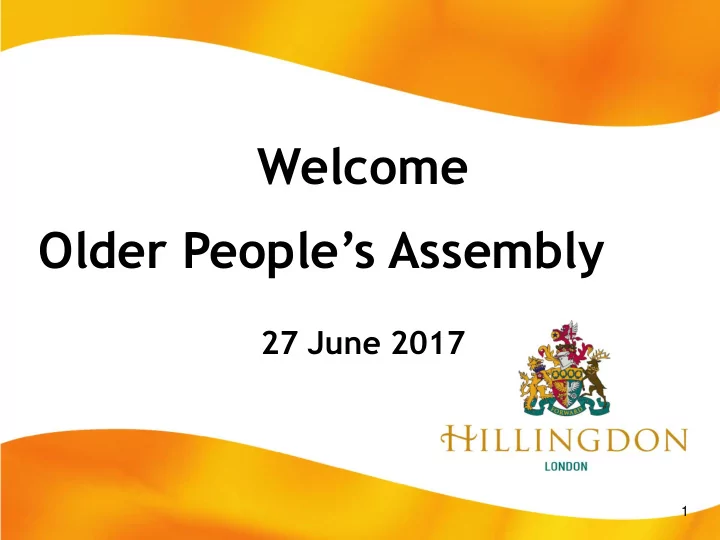 welcome