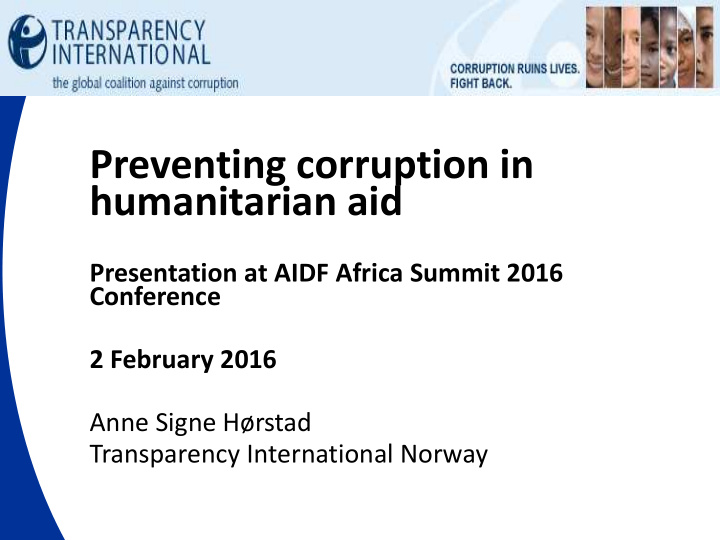 preventing corruption in