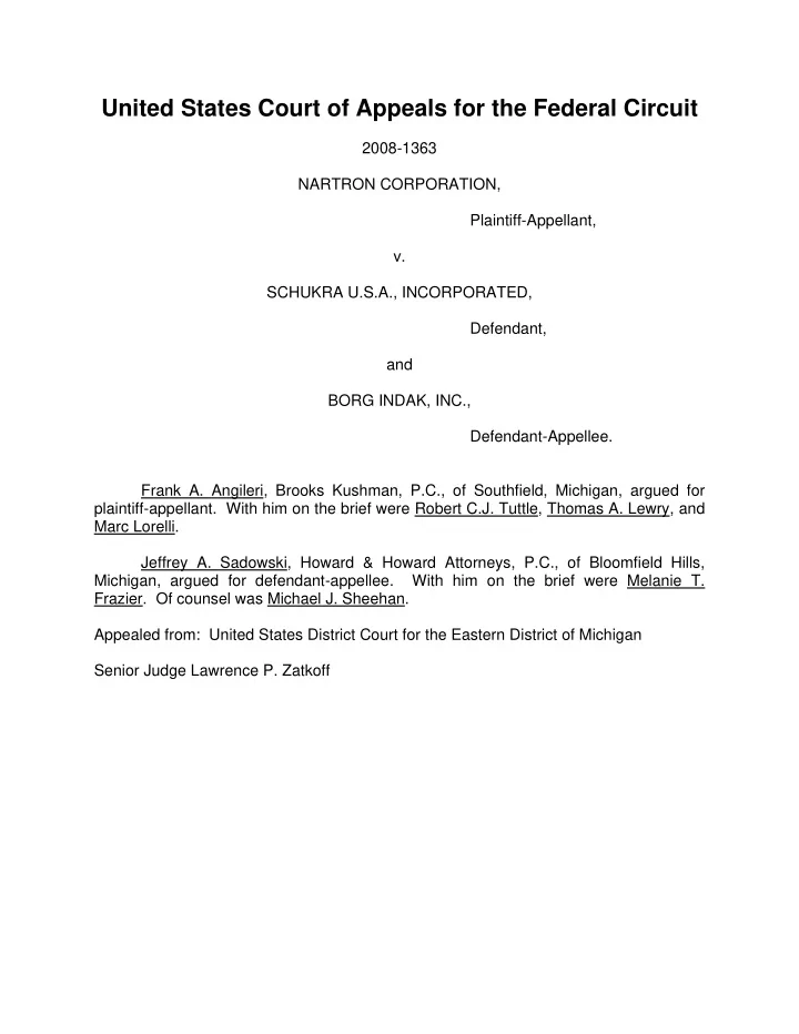 united states court of appeals for the federal circuit