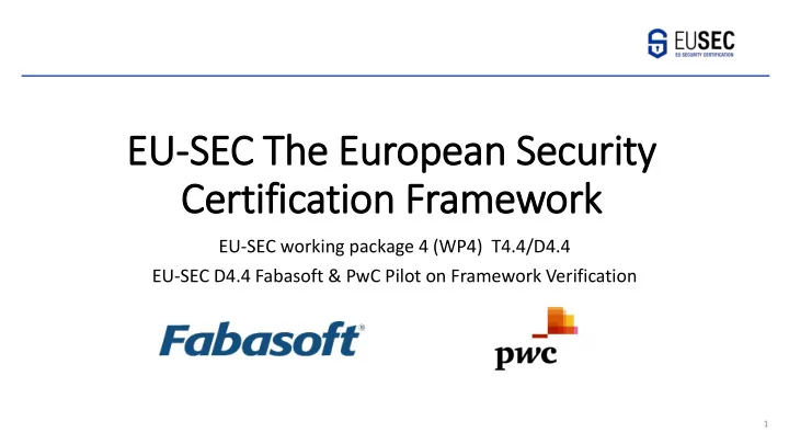 eu eu sec the european security