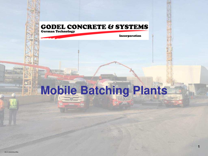 mobile batching plants