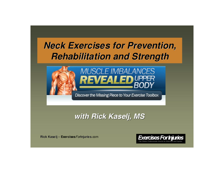 neck exercises for prevention neck exercises for