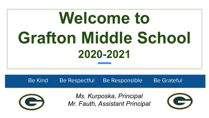 welcome to grafton middle school