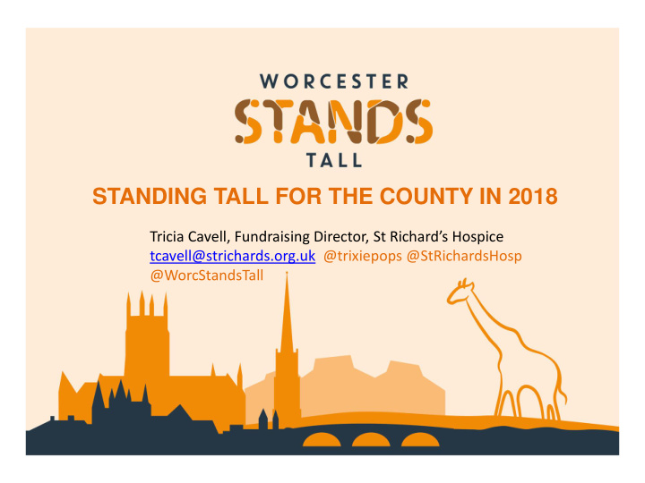 standing tall for the county in 2018