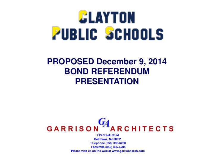 proposed december 9 2014
