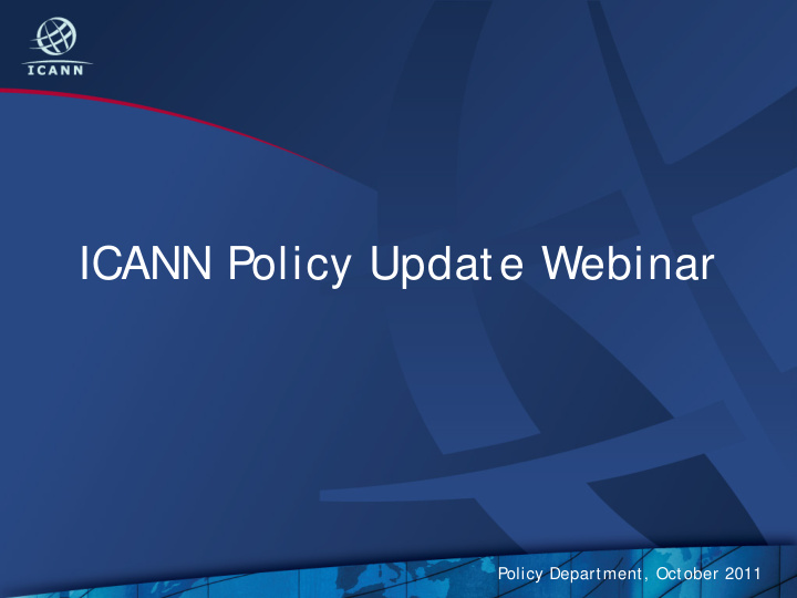 icann policy update webinar