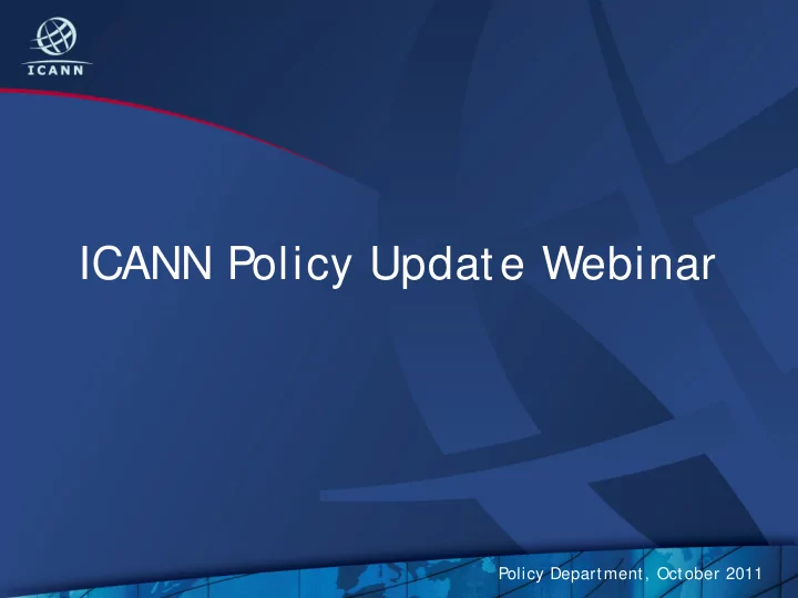 icann policy update webinar