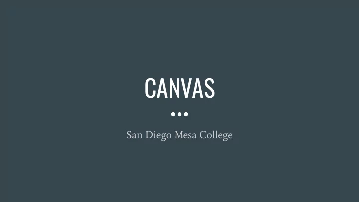 canvas