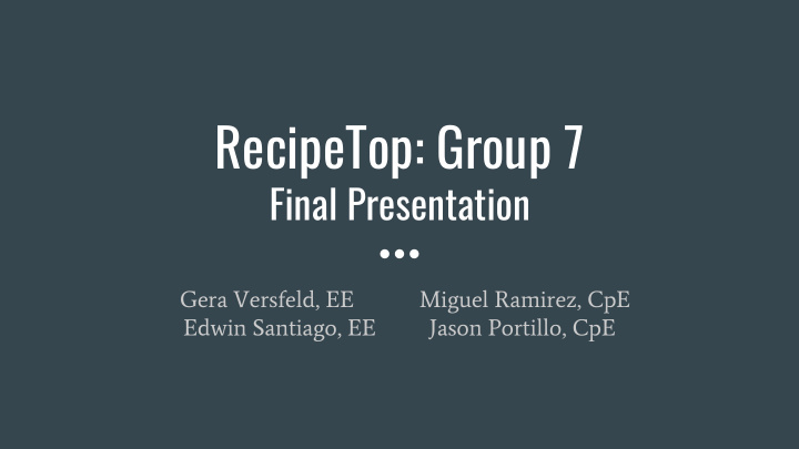 recipetop group 7