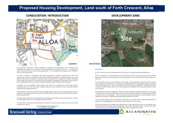 Site  Site  Phase 8  Earls Court  SUDS  Locaon  Aerial View  This Community Consultaon is