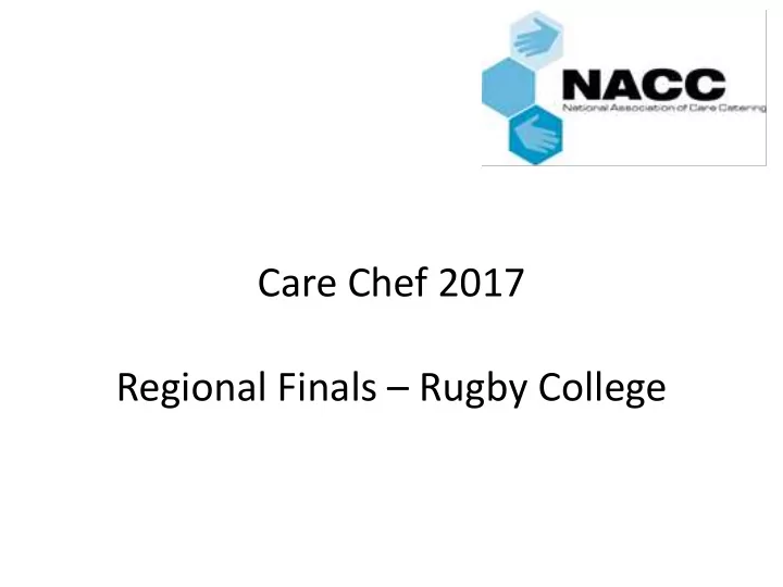 and going through to the national