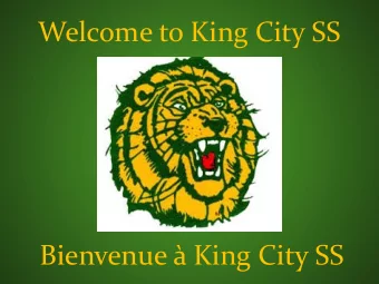Welcome to King City SS  Bienvenue  King City SS  King City SS general  mailbox email (general