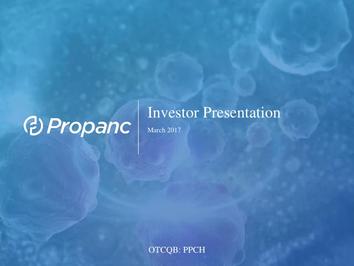 investor presentation