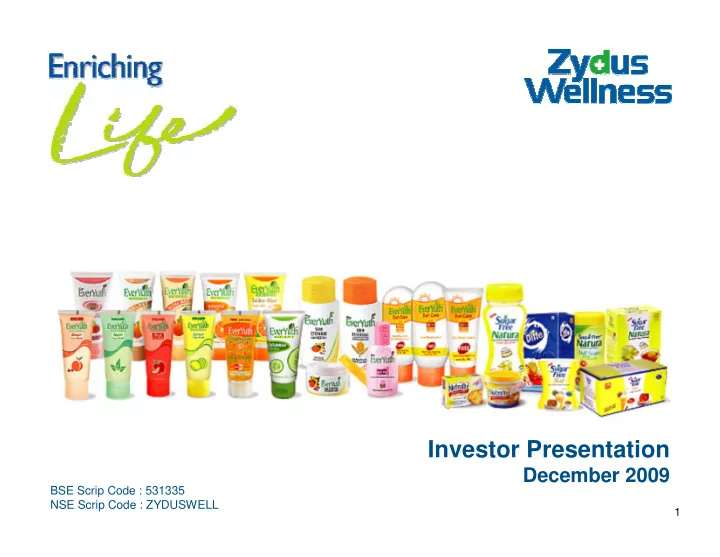 investor presentation