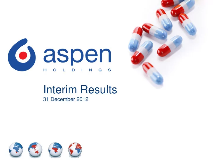 interim results