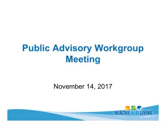 November 14, 2017    District preparing attainment strategy to address multiple PM2.5 standards