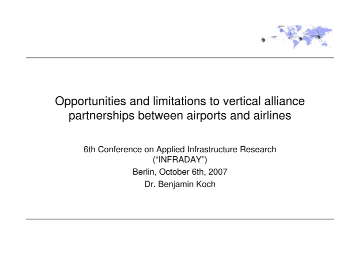 opportunities and limitations to vertical alliance