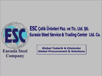 www.esc.web.tr  DIN EN ISO 9001:2008 &amp; EN ISO 14001:2004 &amp; BS OHSAS 18001:2007  Incorp