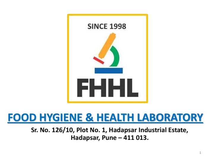 food hygiene health laboratory
