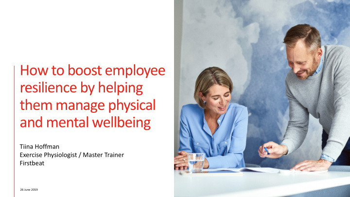 how to boost employee resilience by helping them manage