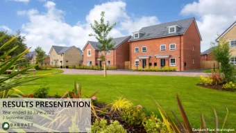 RESULTS PRESENTATION  Year ended 30 June 2020  2 September 2020  Saviours Place, Warrington  1