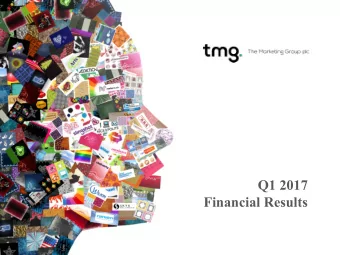 Q1 2017  Financial Results  Legal Disclaimer  2  The material in this presentation has been
