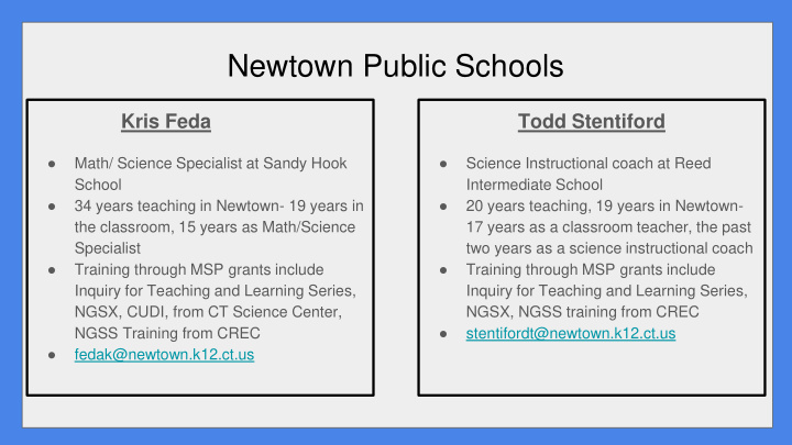 newtown public schools