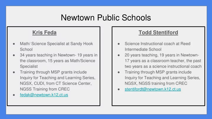 newtown public schools