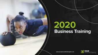 2020  Business Training  www.yourpersonaltraininguk.co.uk  Agenda  1.  Company Introduction  2.