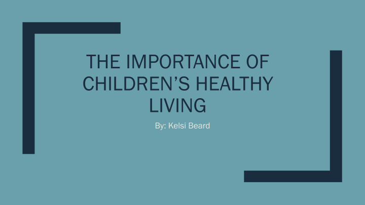 children s healthy
