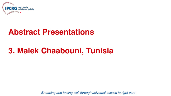 abstract presentations 3 malek chaabouni tunisia